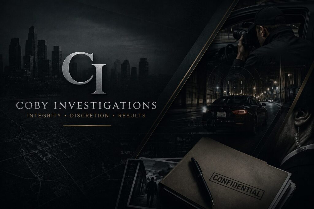 Coby Investigations private investigator surveillance services in Southern California